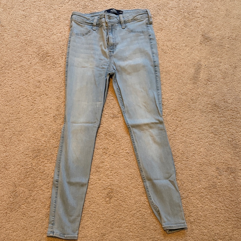 Hollister Women's Soft Blue Skinny Jeans